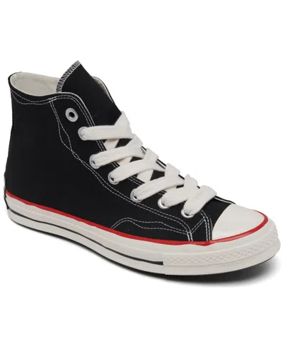 Converse Men's Chuck 70 Hi Sketch Canvas Casual Sneakers From Finish Line In Black