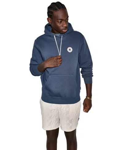 Converse Men's Chuck Patch Fleece Regular-fit Hoodie In  Navy
