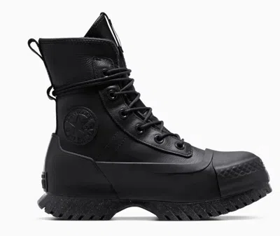 Pre-owned Converse Men's Chuck Taylor All Star Lugged 2.0 Xhi Waterproof Leather Platform In Black