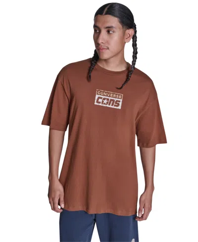 Converse Men's Cons Gradient Graphic Short-sleeve T-shirt In Brown
