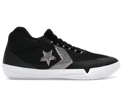 Pre-owned Converse Men's  All Star Bb Evo Hivis Sneakers In Black/sunset Glow/white In Multi