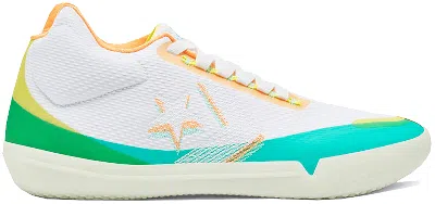 Pre-owned Converse Men's  All Star Bb Evo Hivis Sneakers In White/green Glow/fresh Yellow