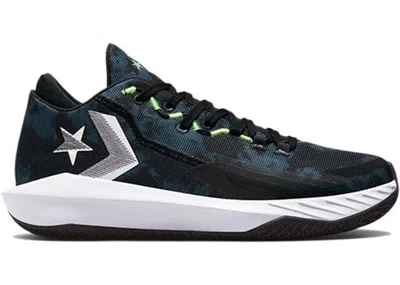 Pre-owned Converse Men's  All Star Bb Jet Mid Colorblock Sneakers In Black/navy Blue