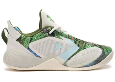 Pre-owned Converse Men's  All Star Bb Shift Ox Botanical Sneakers In Vintage White/treeline In Multi