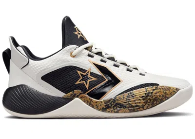 Pre-owned Converse Men's  All Star Bb Shift Ox First Game Check Sneakers In Egret/gold/black