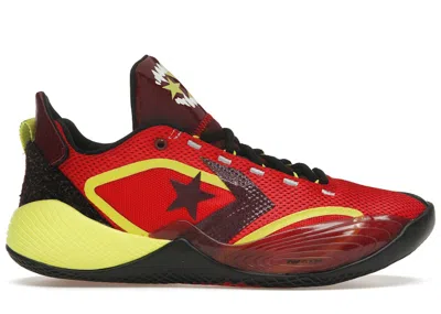 Pre-owned Converse Men's  All Star Bb Shift Ox Monster Clash Sneakers In Red/dark Beetroot/yellow In Multi