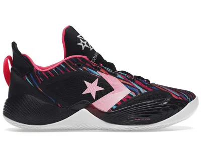Pre-owned Converse Men's  All Star Bb Shift Sneakers In Black/neon Pink/light Dew In Multi