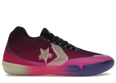 Pre-owned Converse Men's  All Star Evo Bb Heart Of The City Shanghai Sneakers In Obsidian/hyper Pink/light Zitr In Multi