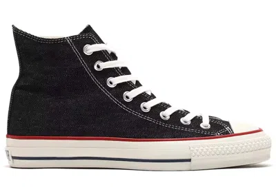 Pre-owned Converse Men's  All Star Hi Mij Okayama Denim Sneakers In Black Indigo/white/red In Multi