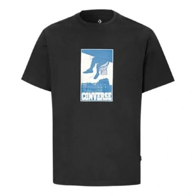 Converse Men's  All Star Printing Sports Short Sleeve Black