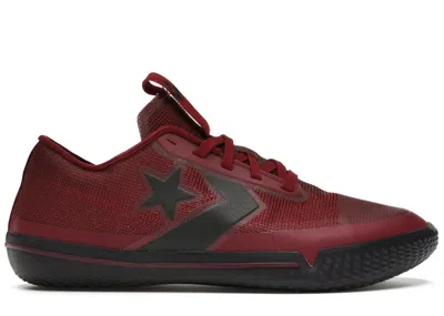 Pre-owned Converse Men's  All Star Pro Bb Draft Night Sneakers In Pomegranate Red/black