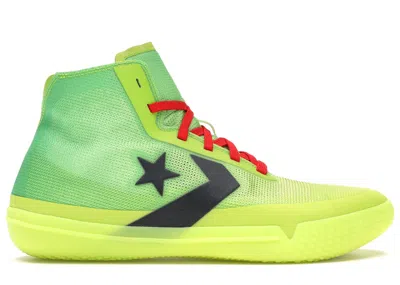 Pre-owned Converse Men's  All Star Pro Bb Grinch Sneakers In Bold Lime/black/volt