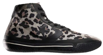 Pre-owned Converse Men's  All Star Pro Bb Leopard Sneakers In Parchment/black/egret In Multi