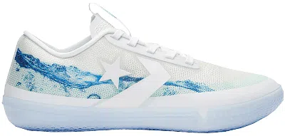 Pre-owned Converse Men's  All Star Pro Bb Low Kelly Oubre Soul Sneakers In White/cyan Tint In Multi