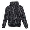 Converse Men's  Athleisure Casual Sports Splash Ink Printing Hooded Fleece Lined Pullover Full Print In Black
