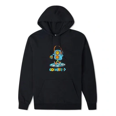 Converse Men's  Cartoon Logo Printing Dark Black