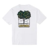 Converse Men's  Cartoon Printing Loose Sports Round Neck Short Sleeve White