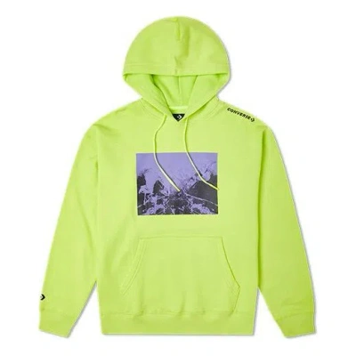 Converse Men's  Casual Sports Pullover Lemon Yellow In Green