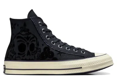 Pre-owned Converse Men's  Chuck 70 Hi Día De Muertos (2024) Sneakers In Total Eclipse/black