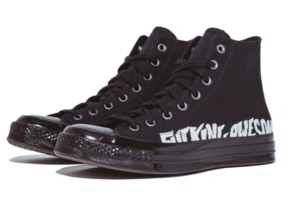Pre-owned Converse Men's  Chuck 70 Hi Fucking Awesome Sneakers In Black/white