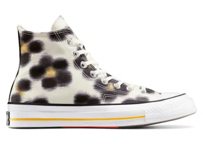 Pre-owned Converse Men's  Chuck 70 Hi Kenzo Hana Leopard Sneakers In Sweet Corn/solar Power In Yellow