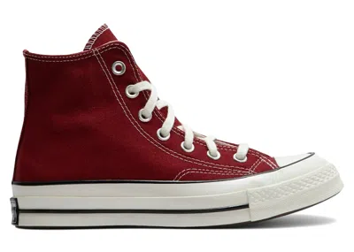 Pre-owned Converse Men's  Chuck 70 Hi Sneakers In Park Red/egret/black In Multi