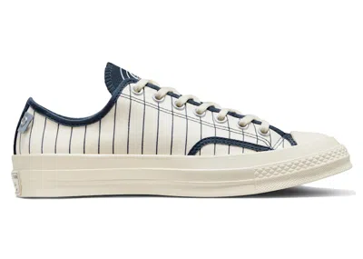 Pre-owned Converse Men's  Chuck 70 Low Clubhouse Sneakers In Egret/navy Blue/ocean Retreat