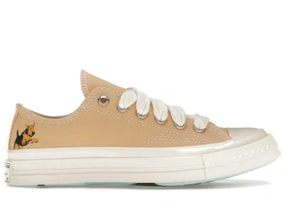 Pre-owned Converse Men's  Chuck 70 Low Golf Le Fleur* Darryl Sneakers In Apricot Cream/antique White
