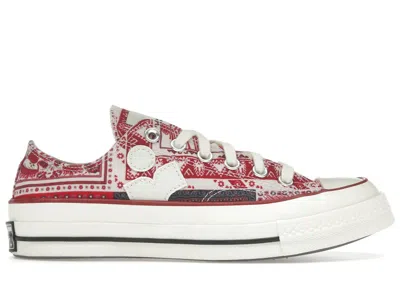 Pre-owned Converse Men's  Chuck 70 Low Isabel Marant Sneakers In Vanilla Ice/red/black In Multi