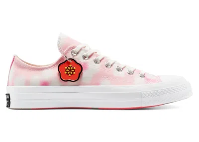 Pre-owned Converse Men's  Chuck 70 Low Kenzo Hana Leopard Sneakers In Pink Cosmos/strawberry Cream