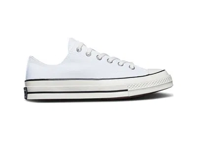 Pre-owned Converse Men's  Chuck 70 Vintage Egret Sneakers In White/black