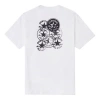 Converse Men's  Chuck Printing Knit Sports Round Neck Short Sleeve White