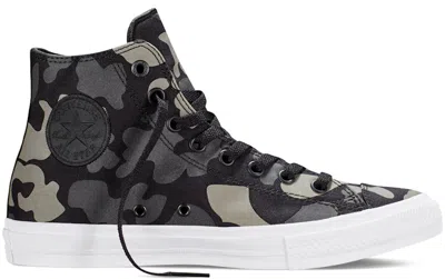 Pre-owned Converse Men's  Chuck Taylor All Star 2 Hi Reflective Camo Sneakers In Charcoal/black/white In Multi