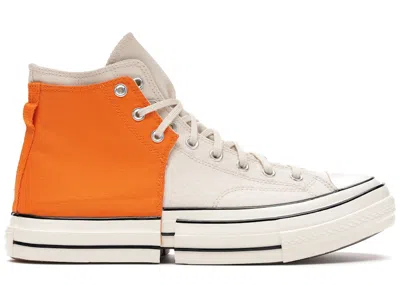 Pre-owned Converse Men's  Chuck Taylor All Star 70 Hi 2in1 Feng Chen Wang Orange Ivory Sneakers In Persimmon Or