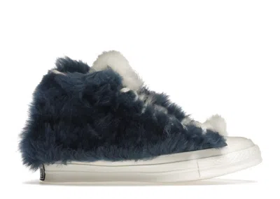 Pre-owned Converse Men's  Chuck Taylor All Star 70 Hi Ambush Fuzzy Blue Sneakers In Navy Blue/camel/egret