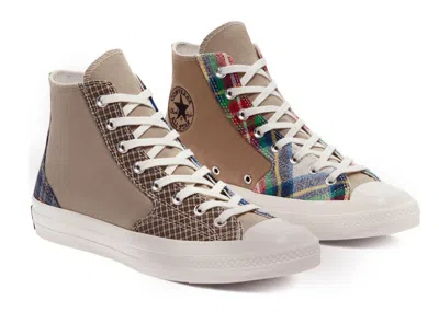 Pre-owned Converse Men's  Chuck Taylor All Star 70 Hi Beyond Retro Workwear Sneakers In Tan/black/egret In Multi