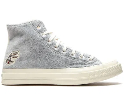 Pre-owned Converse Men's  Chuck Taylor All Star 70 Hi Bugs Bunny 80th Anniversary Sneakers In Grey/egret