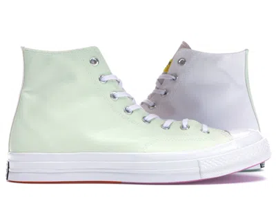 Pre-owned Converse Men's  Chuck Taylor All Star 70 Hi Chinatown Market Uv Sneakers In White/egret