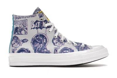 Pre-owned Converse Men's  Chuck Taylor All Star 70 Hi Chinatown Market X Batman Sneakers In Mouse/white/purple