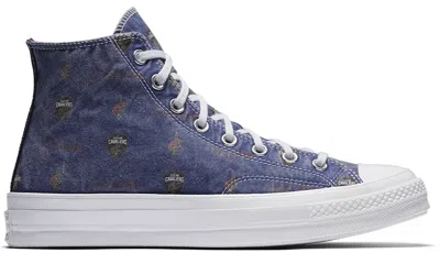 Pre-owned Converse Men's  Chuck Taylor All Star 70 Hi Cleveland Cavaliers Franchise Sneakers In College Navy Bl In Multi