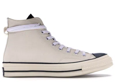 Pre-owned Converse Men's  Chuck Taylor All Star 70 Hi Fear Of God Cream Sneakers In Natural/black