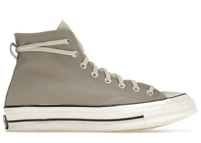 Pre-owned Converse Men's  Chuck Taylor All Star 70 Hi Fear Of God Essentials Grey Sneakers In String/white/blac