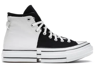 Pre-owned Converse Men's  Chuck Taylor All Star 70 Hi Feng Chen Wang 2in1 Ivory Sneakers In Natural Ivory/black