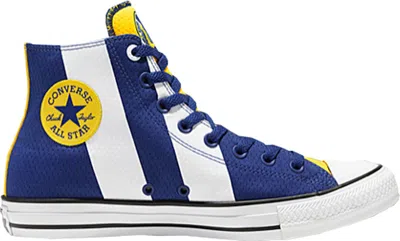 Pre-owned Converse Men's  Chuck Taylor All Star 70 Hi Franchise Golden State Warriors Sneakers In Blue/amarillo In Multi