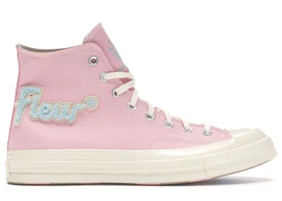Pre-owned Converse Men's  Chuck Taylor All Star 70 Hi Golf Le Fleur Chenille Sneakers In Almond Blossom/egret/b In Multi