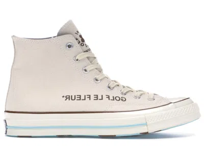 Pre-owned Converse Men's  Chuck Taylor All Star 70 Hi Golf Le Fleur Sneakers In Parchment/egret/black In Multi