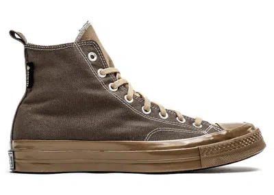 Pre-owned Converse Men's  Chuck Taylor All Star 70 Hi Goretex Sneakers In Squirmy Worm Brown/engine Smoke