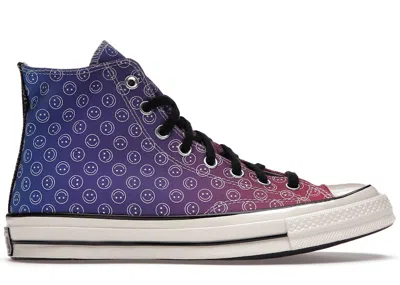 Pre-owned Converse Men's  Chuck Taylor All Star 70 Hi Happy Camper Sneakers In Game Royal/cerise Pink/egret