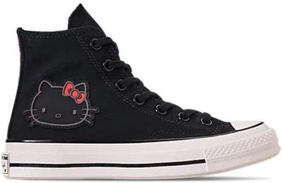 Pre-owned Converse Men's  Chuck Taylor All Star 70 Hi Hello Kitty Sneakers In Black/egret