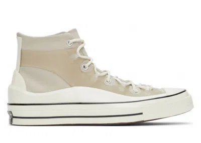 Pre-owned Converse Men's  Chuck Taylor All Star 70 Hi Hybrid Function Utility Sneakers In String/egret/black In Multi